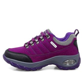 Sneakers Air Cushion Sole Casual Shoes (Option: Purple-37)