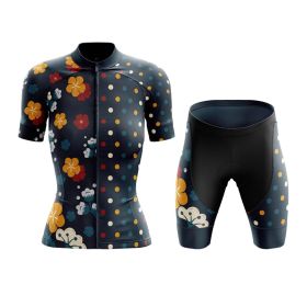 Summer Short-sleeved Cycling Jersey Suit Mountain Bike (Option: Top and shorts-2XL)