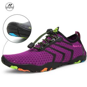 Light And Portable Beach Wading Shoes (Option: Purple-37)