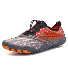 New Cross-border Five-finger Shoes Diving Fishing Couple Outdoor Wading River Upstream Shoes (Option: Orange-42)