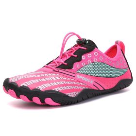 New Cross-border Five-finger Shoes Diving Fishing Couple Outdoor Wading River Upstream Shoes (Option: Red-38)