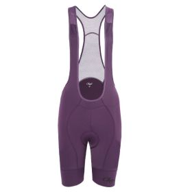 Cycling Pants Women's Bib Shorts Good Quality (Option: Red wine-XL)
