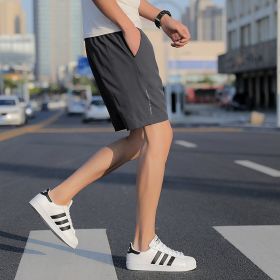 Sports Shorts Men's Five-point Pants (Option: Grey-3XL)