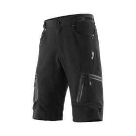 Outdoor Mountaineering Downhill Off Road Mountain Bike Five Point Cycling Shorts (Option: Black-Asian Size XXL)