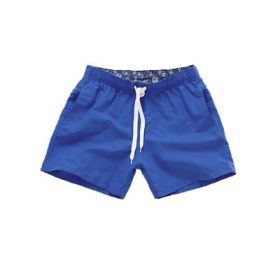 Beach Pants Men's Shorts Summer Surf Pants (Option: Royal Blue-M)
